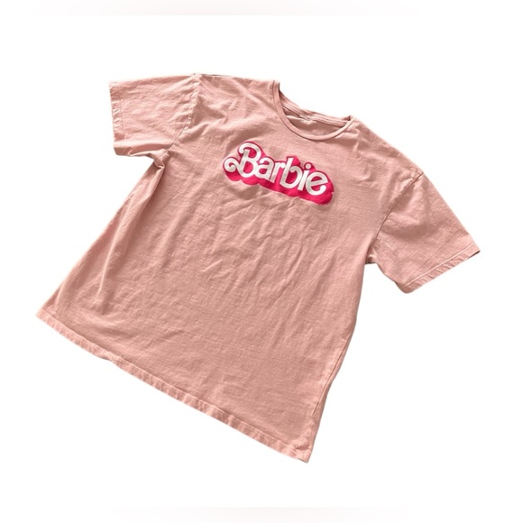 Barbie Tops - Cute Barbie Pink Short Sleeve Tee -Size M